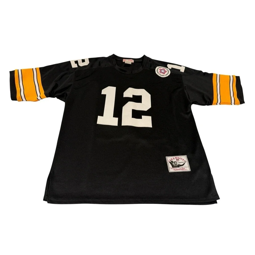 Terry Bradshaw Mitchell & Ness Authentics Philadelphia Pa #12 Throwback Jersey